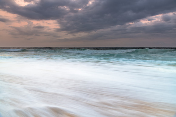 Rain Clouds and Early Morning Seascape