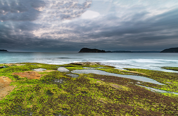 Cloud Cover rolling in for Sunrise over the Sea