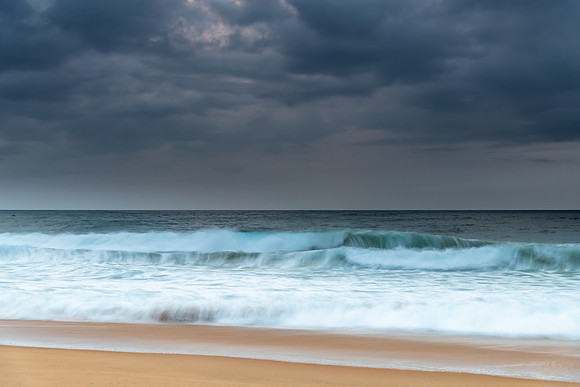 Rain Clouds and Early Morning Seascape