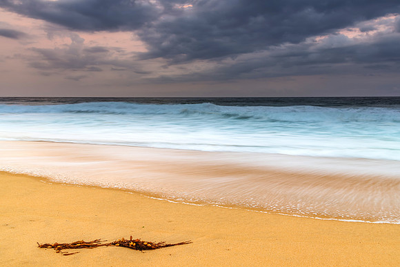 Rain Clouds and Early Morning Seascape