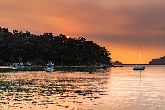 Sunrise and High Clouds over the Bay