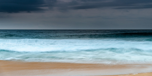 Rain Clouds and Early Morning Seascape