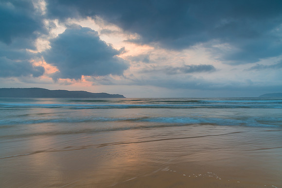 Cloudy Sunrise Seascape