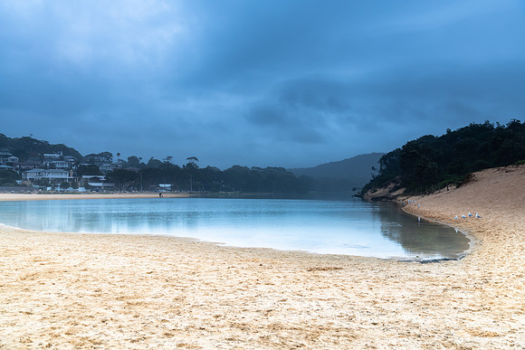 Rain Clouds and Reflections - Early Morning Waterscape