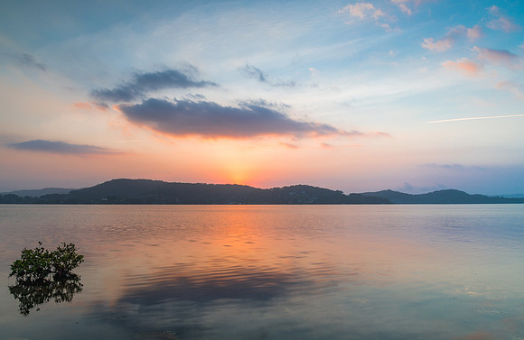 Clouds and Reflections - Bay Waterscape