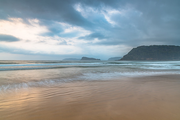 Cloudy Sunrise Seascape
