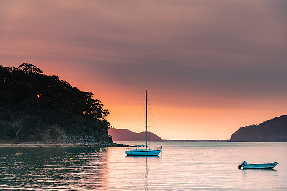 Sunrise and High Clouds over the Bay