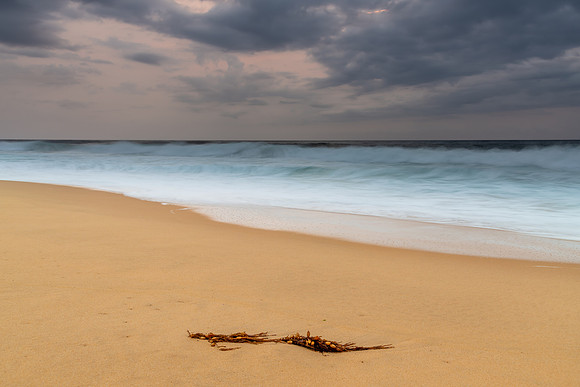 Rain Clouds and Early Morning Seascape