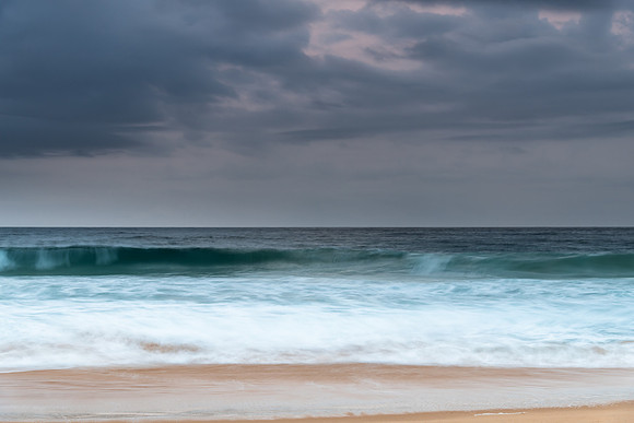 Rain Clouds and Early Morning Seascape