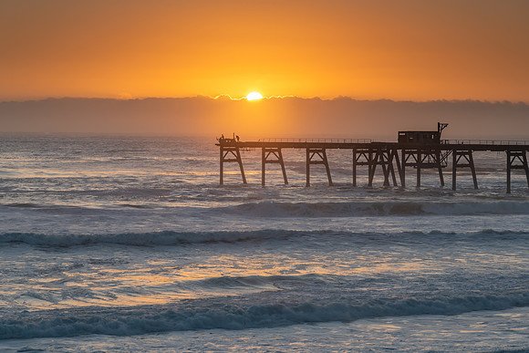 Sunrise Seascape and old Coal Loader Wharf