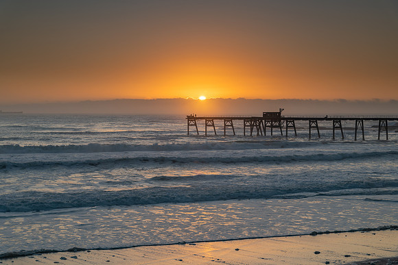 Sunrise Seascape and old Coal Loader Wharf