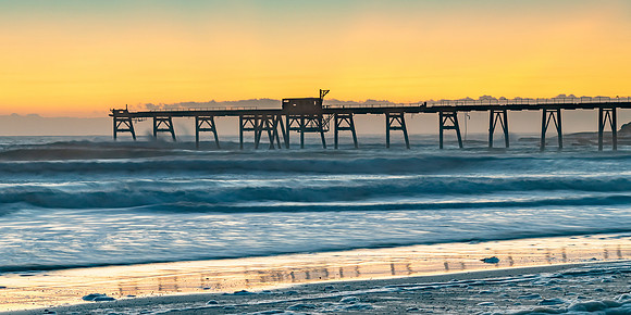 Sunrise Seascape and old Coal Loader Wharf