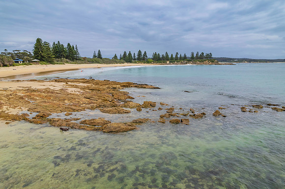 Morning views scenic seascape at Bermagui