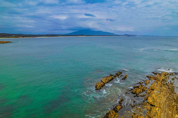 Morning views scenic seascape at Bermagui