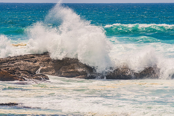 Rocks and splashes - seascape at Bermagui