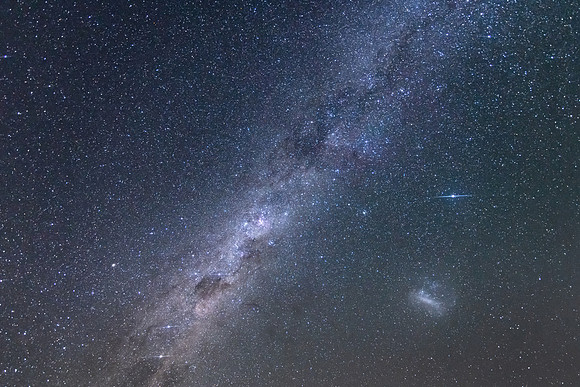 Milky Way and magellanic cloud