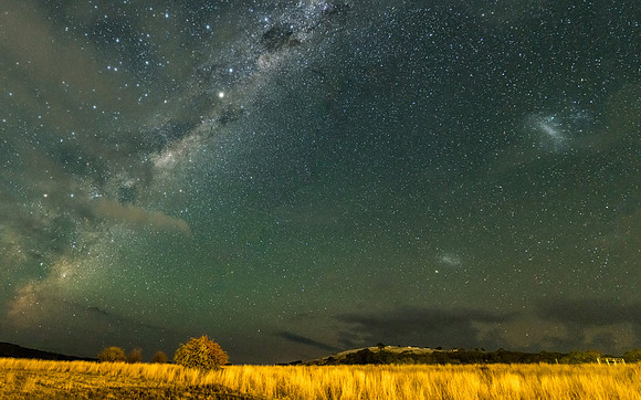 The Milky Way Galaxy with some light cloud