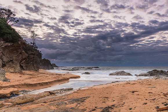 Clouds and Surf - Sunrise at Malua Bay