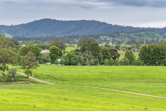 Rural Countryside green after the rain.