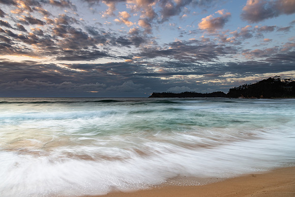 Clouds and Surf - Sunrise at Malua Bay