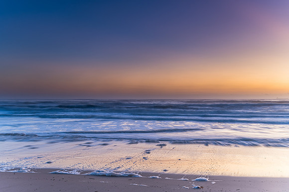 Sunrise Seascape and Sea Foam
