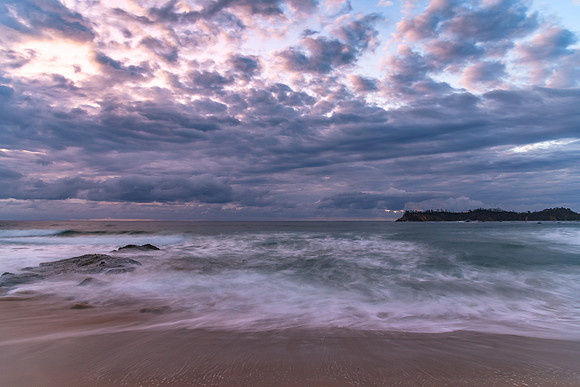 Clouds and Surf - Sunrise at Malua Bay