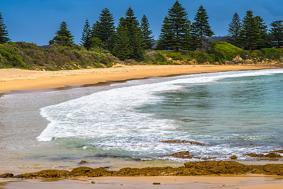 Morning views scenic seascape at Bermagui
