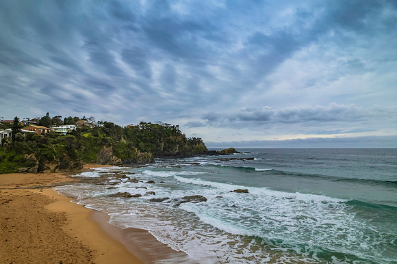 Rain clouds at the seaside