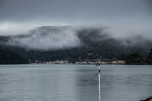 Misty morning at the river