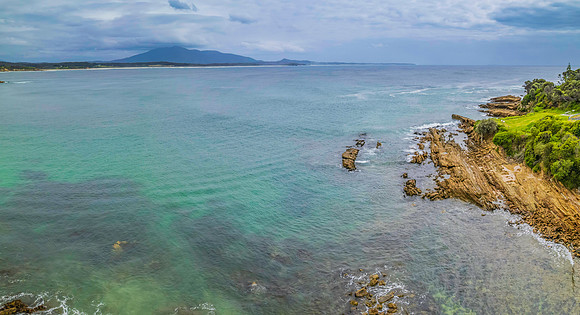 Morning views scenic seascape at Bermagui