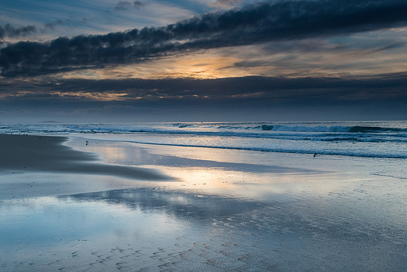 Sunrise Seascape with Clouds