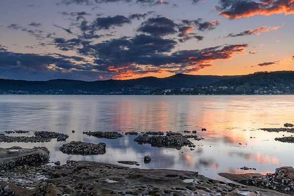 Clouds at Sunset Bay Waterscape