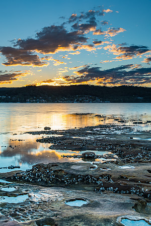 Clouds at Sunset Bay Waterscape