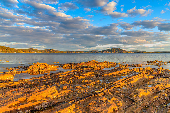 Clouds at Sunset Waterscape