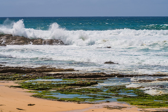 Rocks and splashes - seascape at Bermagui