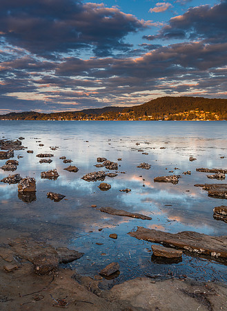 Clouds at Sunset Waterscape