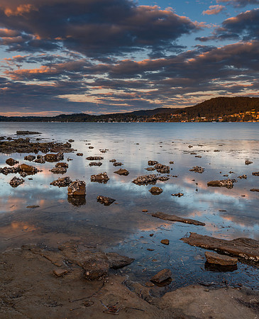 Clouds at Sunset Waterscape