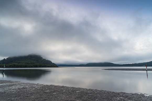 Misty morning at the river