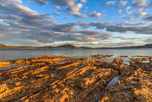 Clouds at Sunset Waterscape