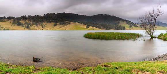 Panorama Waterscape over Lostock Dam
