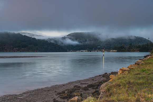 Misty morning at the river