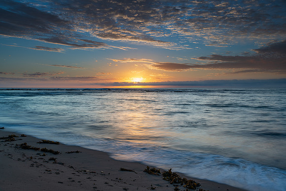 Early mornings at the beach - a sunrise seascape
