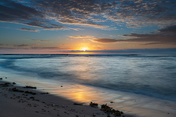 Early mornings at the beach - a sunrise seascape