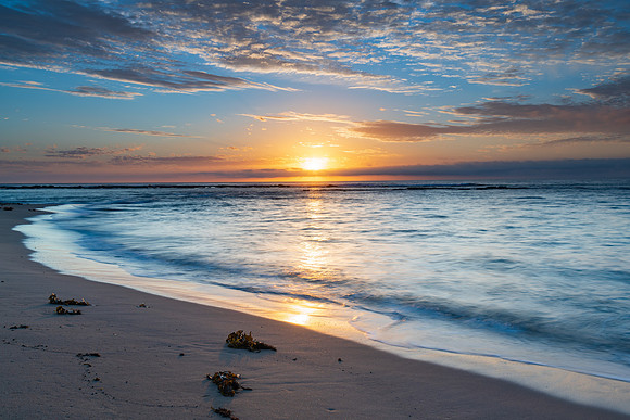 Early mornings at the beach - a sunrise seascape