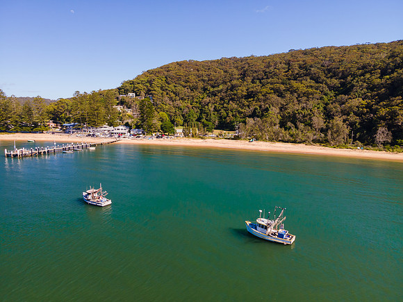 Fishing fleet and boats at Patonga
