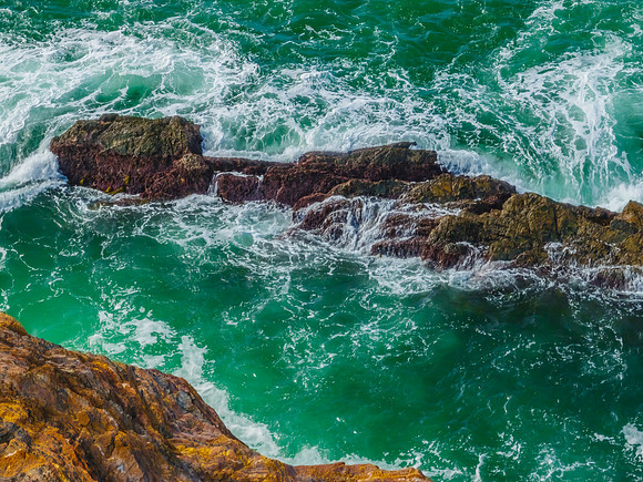 Aerial views over Guerilla Bay - Batemans Bay