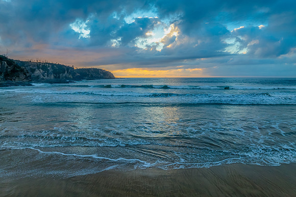 McKenzies Beach Autumn Sunrise with Clouds