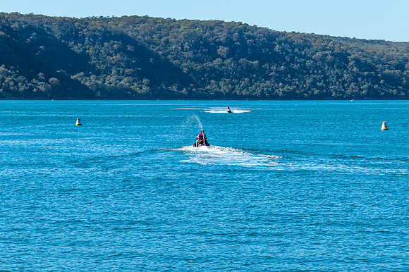 Summer Day with Jet Skis on the Bay