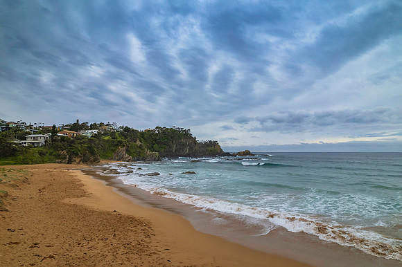 Rain clouds at the seaside