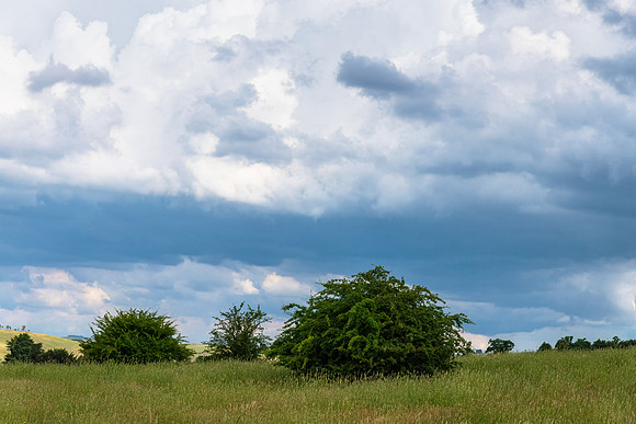 Storms rolling across the sky